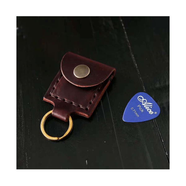 Guitar Picks Bag Keychain ميدالية محفظة ريش الجيتار الأنيقة